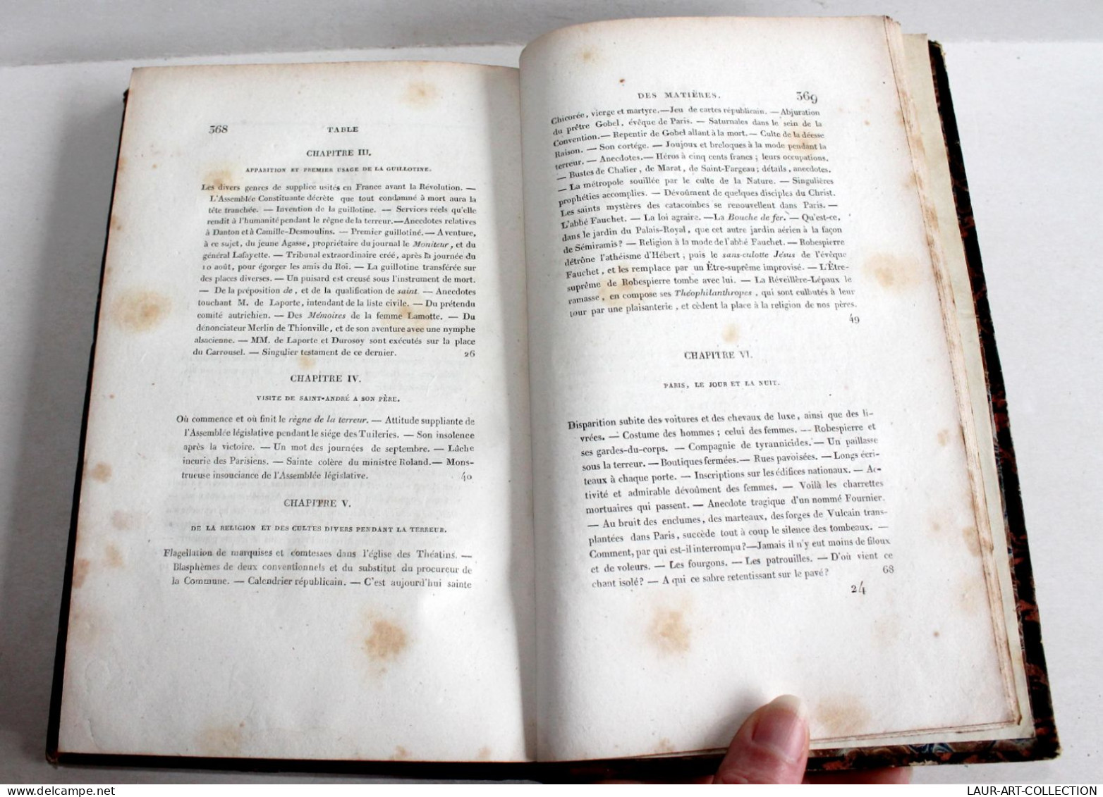 MEMOIRES DE L'EXECUTEUR DES HAUTES OEUVRES POUR SERVIR L'HISTOIRE DE PARIS 1830 / ANCIEN LIVRE XIXe SIECLE (2603.46) - 1801-1900