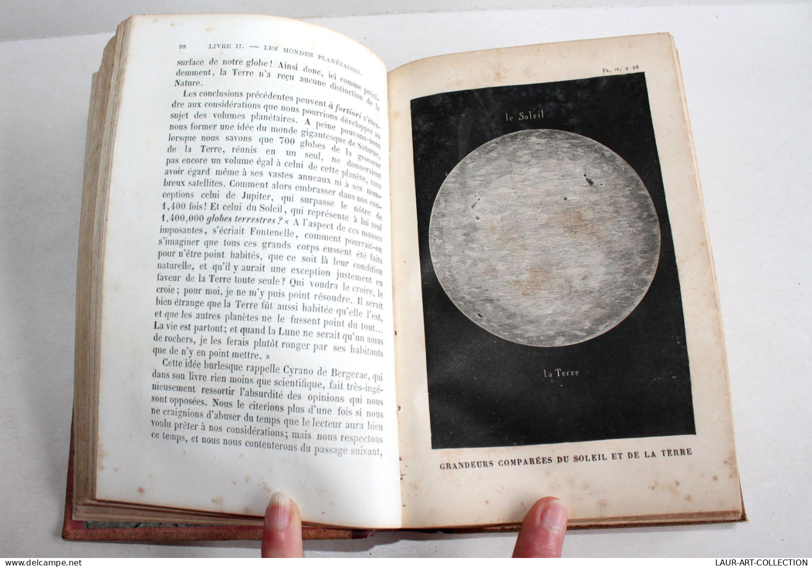 LA PLURALITÉ DES MONDES HABITÉS, ETUDE TERRES CÉLESTE De FLAMMARION 1865 SCIENCE / ANCIEN LIVRE XIXe SIECLE (2603.47) - Astronomia