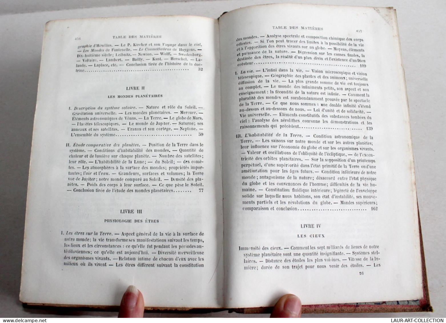 LA PLURALITÉ DES MONDES HABITÉS, ETUDE TERRES CÉLESTE De FLAMMARION 1865 SCIENCE / ANCIEN LIVRE XIXe SIECLE (2603.47) - Astronomie