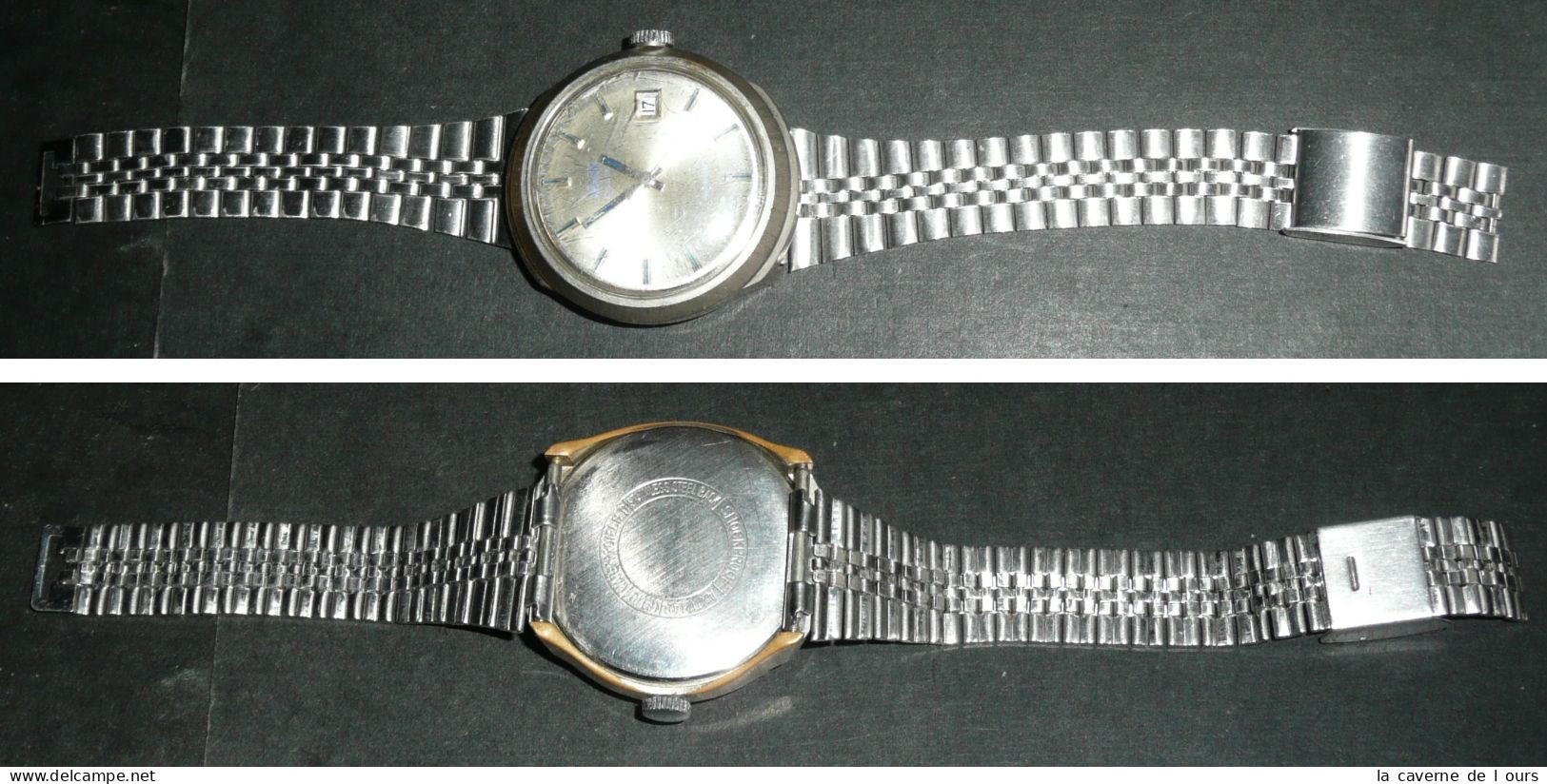 Ancienne Montre Automatique, SAVIEM Orléans, Bracelet Métal Dateur Automatic - Montres Anciennes