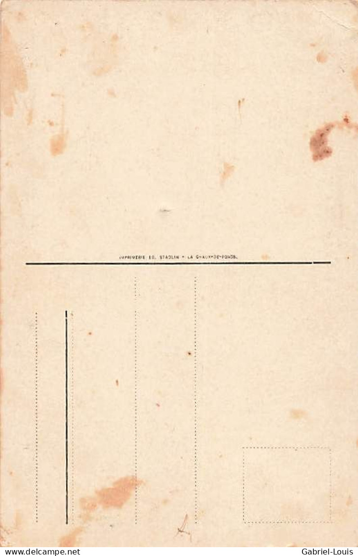 A La Mémoire De Henri Cobioni Aviateur Jurassien La Chaux-de-Fonds Tavannes 1912 Avion Aviation Pionnier - La Chaux-de-Fonds