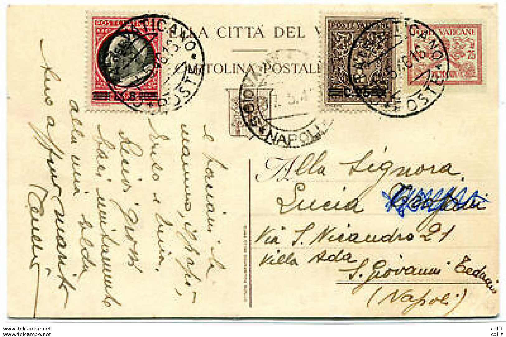 Re Di Maggio - Cartolina Postale Da Cent. 75 Dalla Città Del Vaticano - Mint/hinged