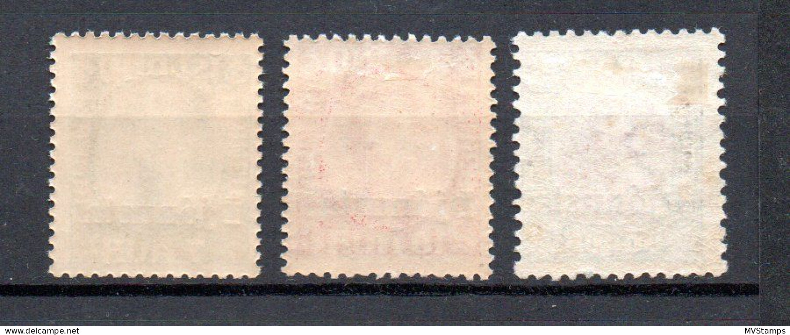 Island 1936 Satz D 63/65 Dienstmarken Mit Aufdruck Ungebraucht/MLH - Dienstzegels