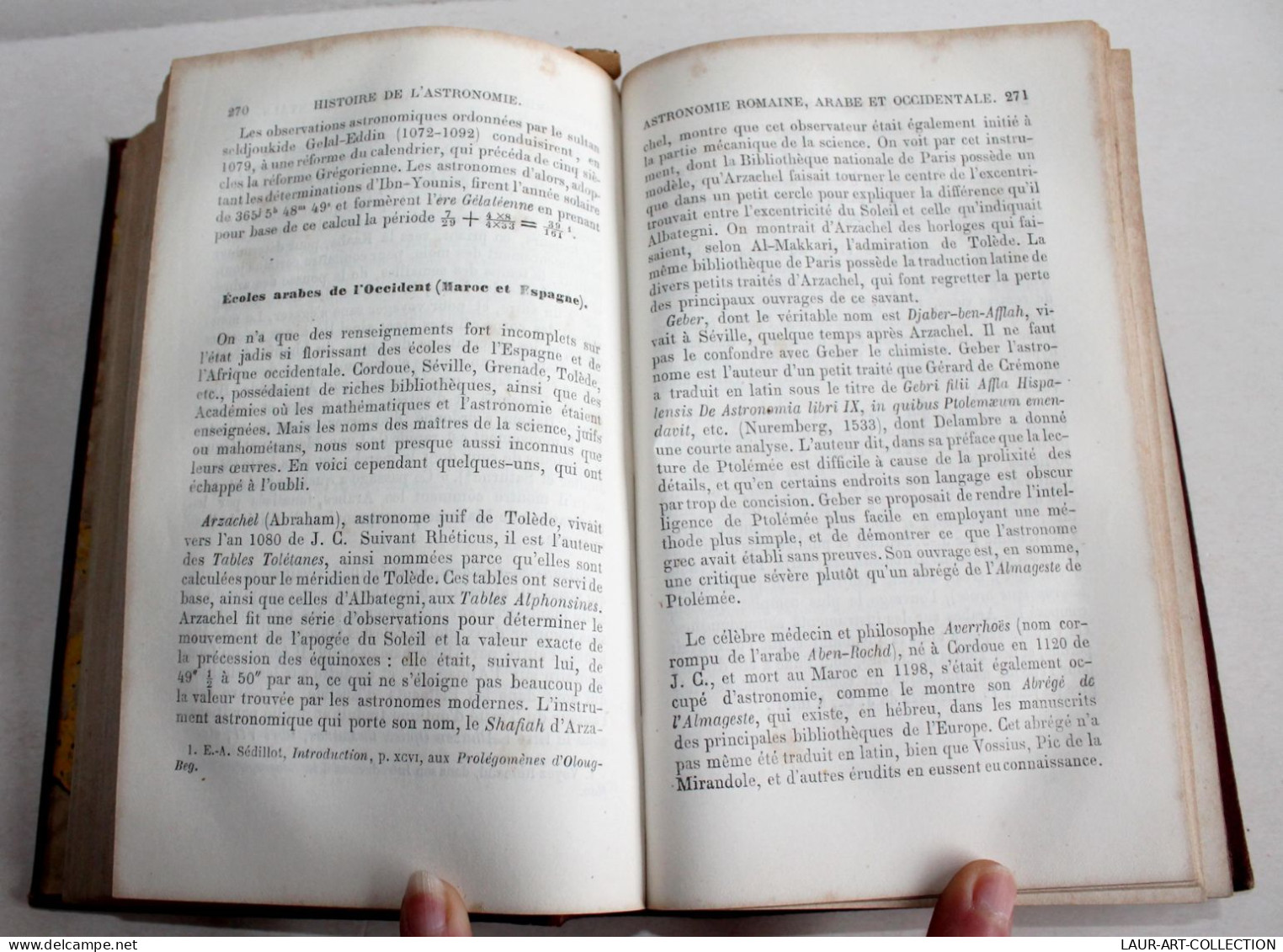 HISTOIRE DE L'ASTRONOMIE DEPUIS SES ORIGINES JUSQU'A NOS JOURS Par HOEFER 1873 / ANCIEN LIVRE XIXe SIECLE (2603.49) - Sterrenkunde