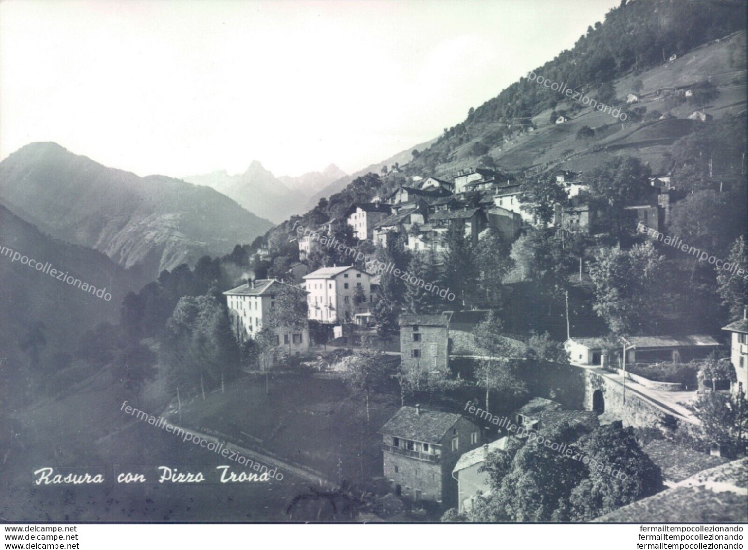 D253- Cartolina Provincia Di Sondrio - Rasura Con Pizzo Trona - Sondrio