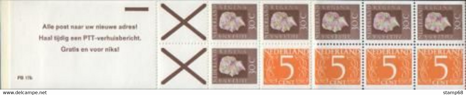 Nederland NVPH PB17bTB Postzegelboekje 1975 MNH Postfris - Postzegelboekjes En Roltandingzegels