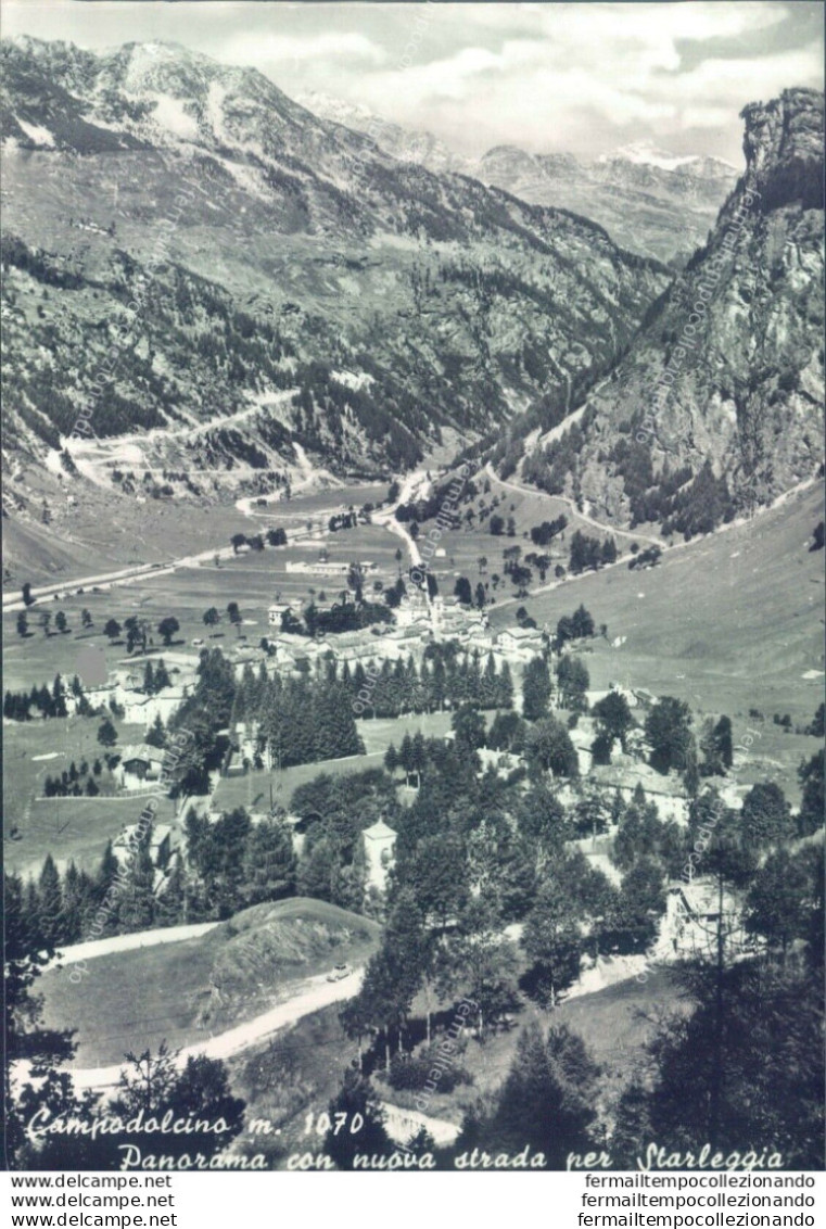 D280- Provincia Di Sondrio Campodolcino Panorama Con Nuova Strada Per Starleggia - Sondrio