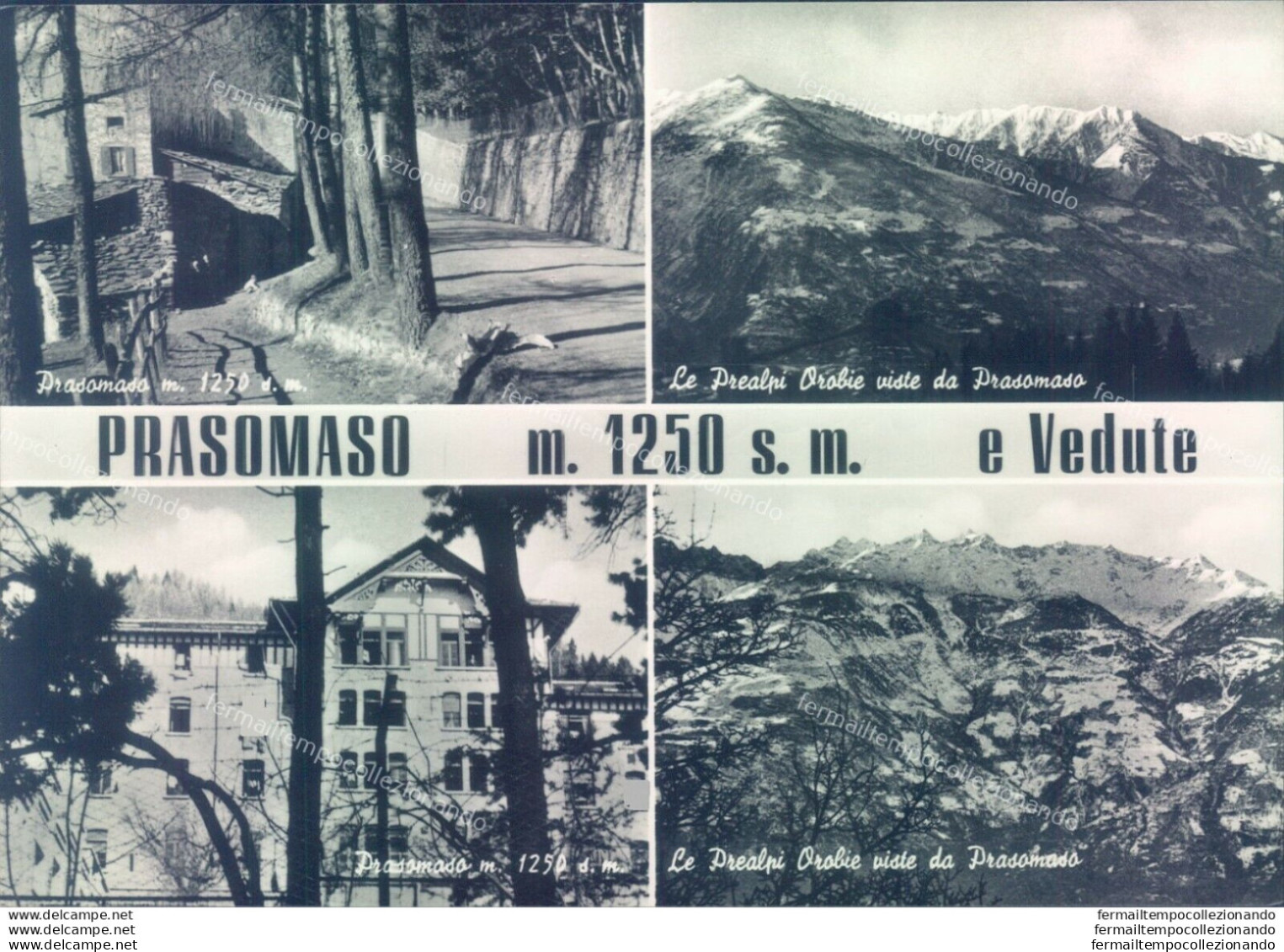 D353 - Cartolina  Provincia Di Sondrio- Prasomaso 4 Vedute - Sondrio