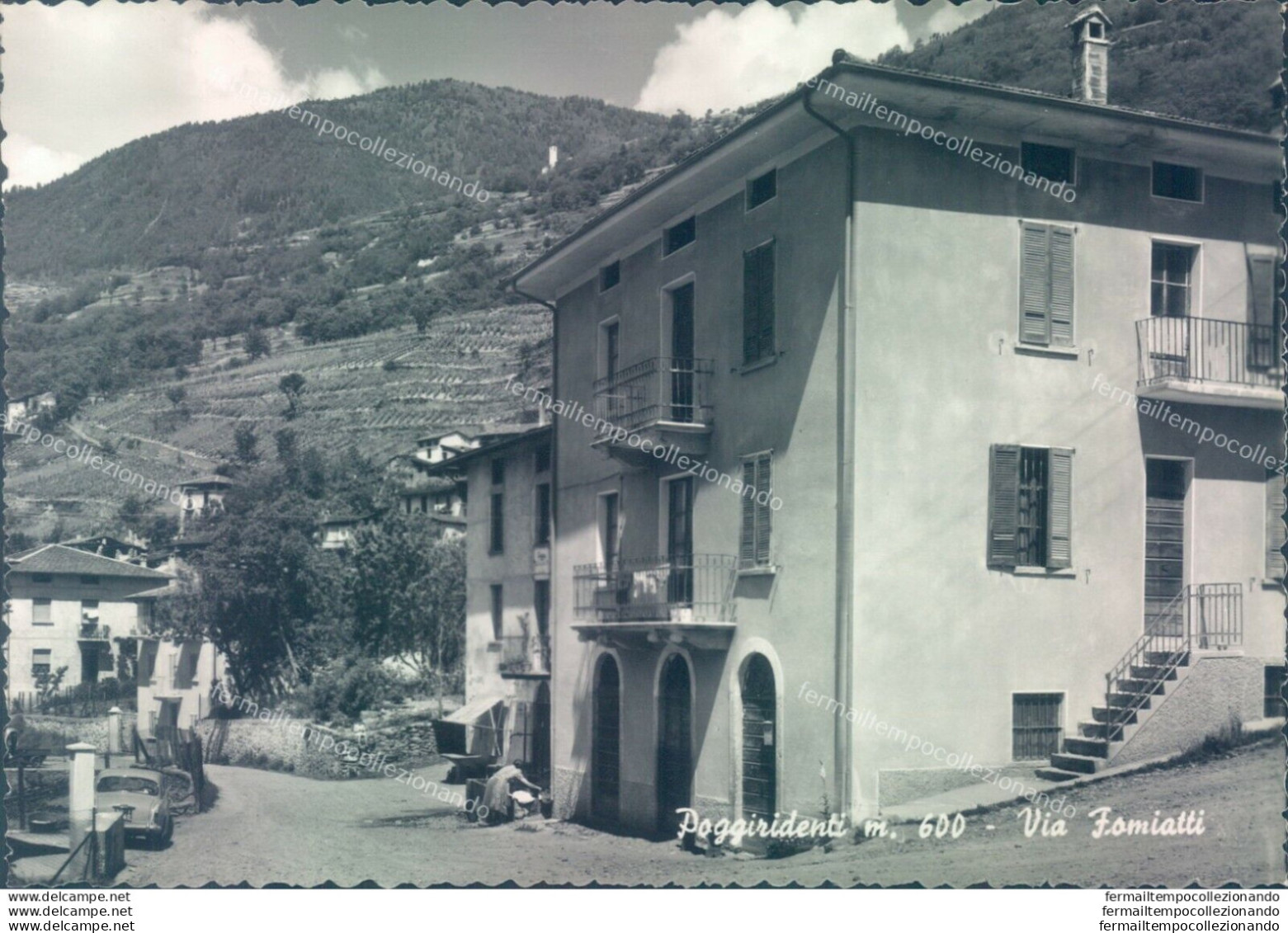 D457 - Cartolina Provincia Di Sondrio -poggiridenti - Via Fomiatti - Sondrio