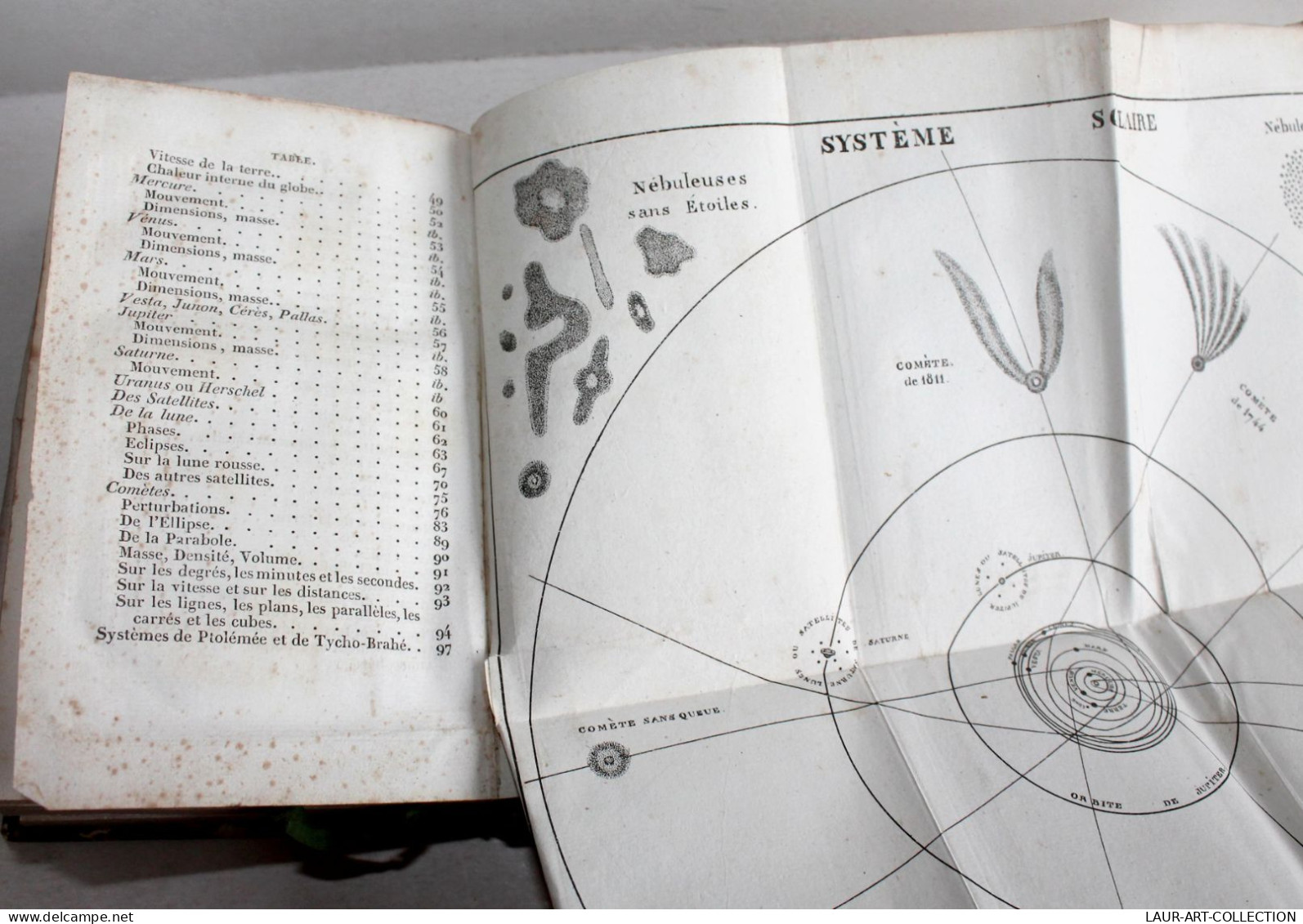 URANOGRAPHIE OU DESCRIPTION DU CIEL de GRANDSAGNE + ETOILES DOUBLES d'ARAGO 183, ASTRONOMIE ANCIEN LIVRE XIXe (2603.51)