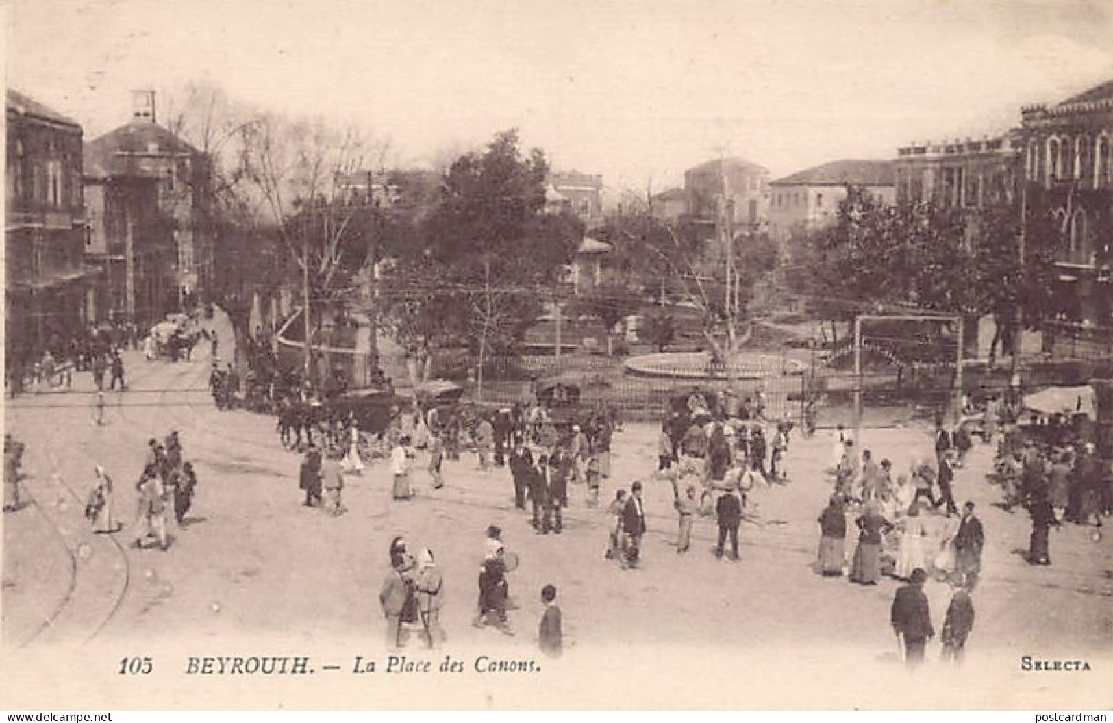 Liban - BEYROUTH - La Place Des Canons - Ed. Selecta - Ed. Angelil 105 - Liban