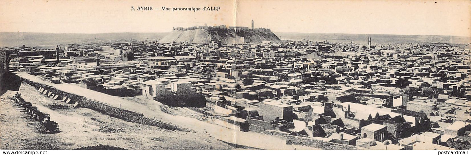 Syrie - ALEP - Vue Panoramique - CARTE DOUBLE - Ed. Deychamps 3 - Siria