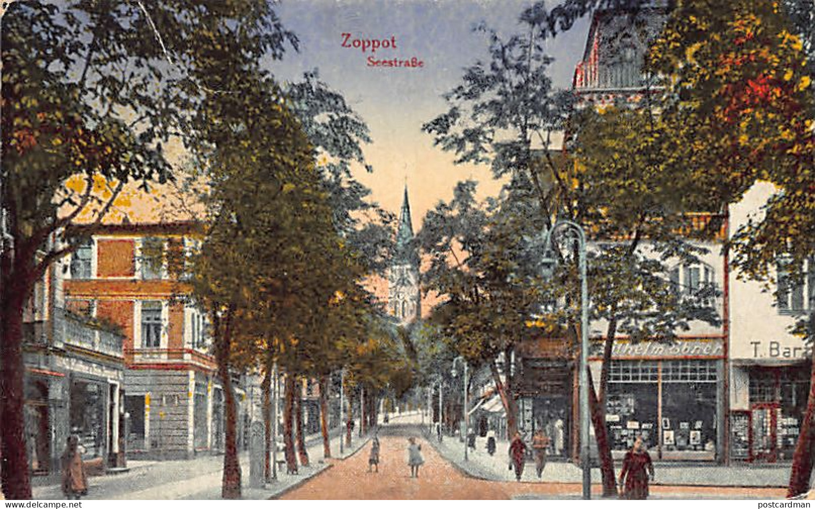 POLSKA Poland - SOPOT Zoppot - Seestrasse - Pologne