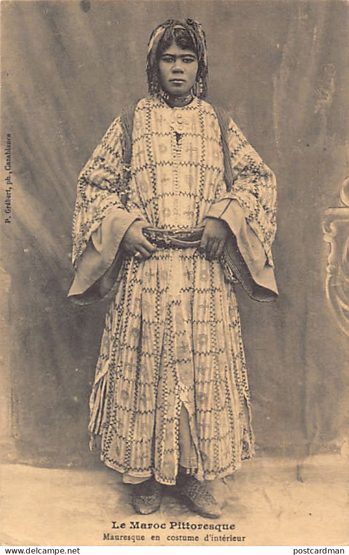 Le Maroc Pittoresque - Mauresque En Costume D'intérieur - Ed. P. Grébert  - Sonstige & Ohne Zuordnung