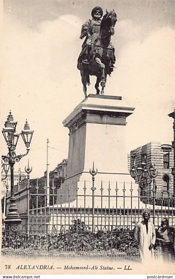 Egypt - ALEXANDRIA - Statue Of Muhammad Ali Pasha - Publ. L.L. 78 - Alexandrie