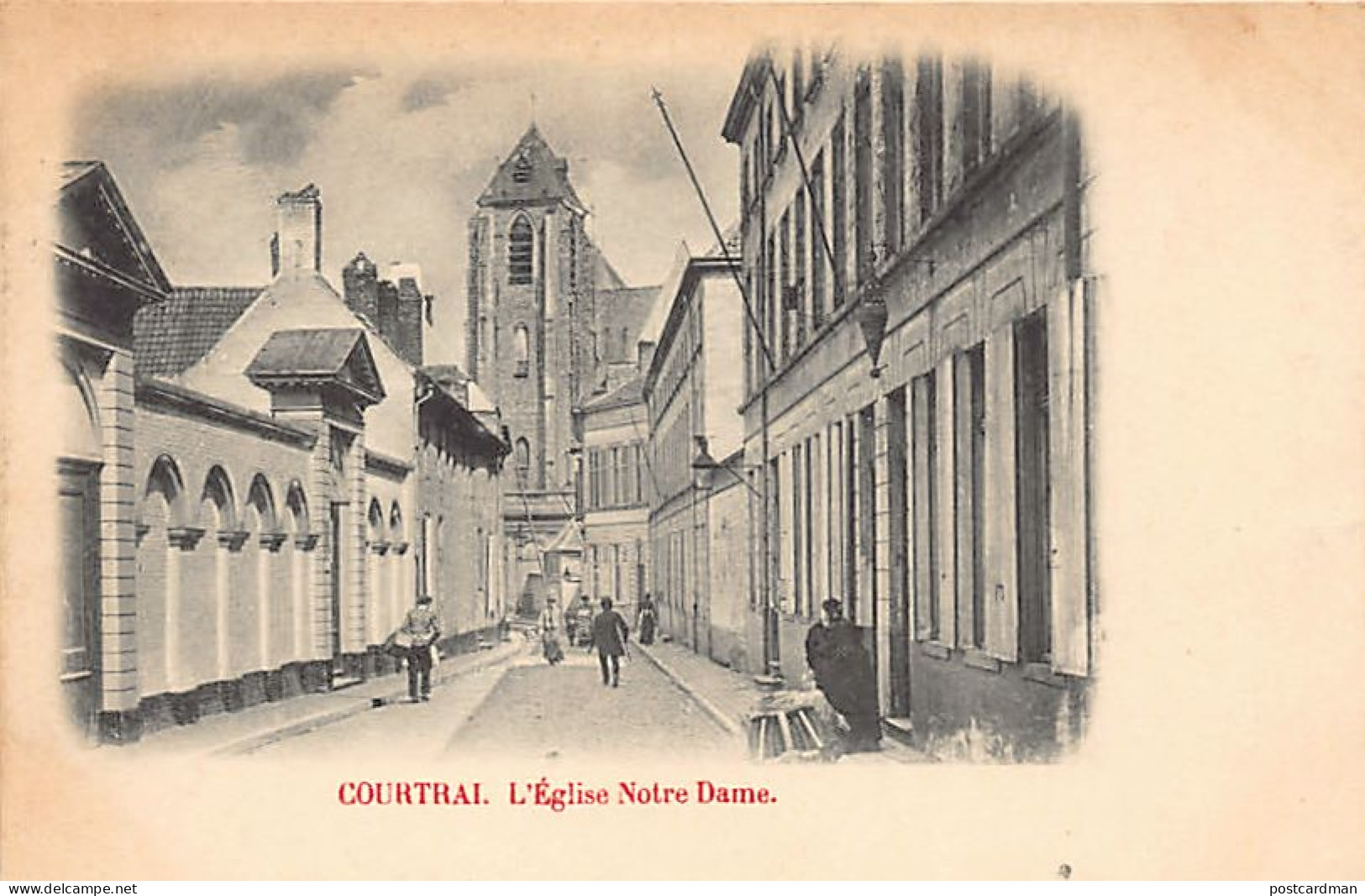 België - KORTRIJK (W. Vl.) L'église Notre-Dame - Kortrijk