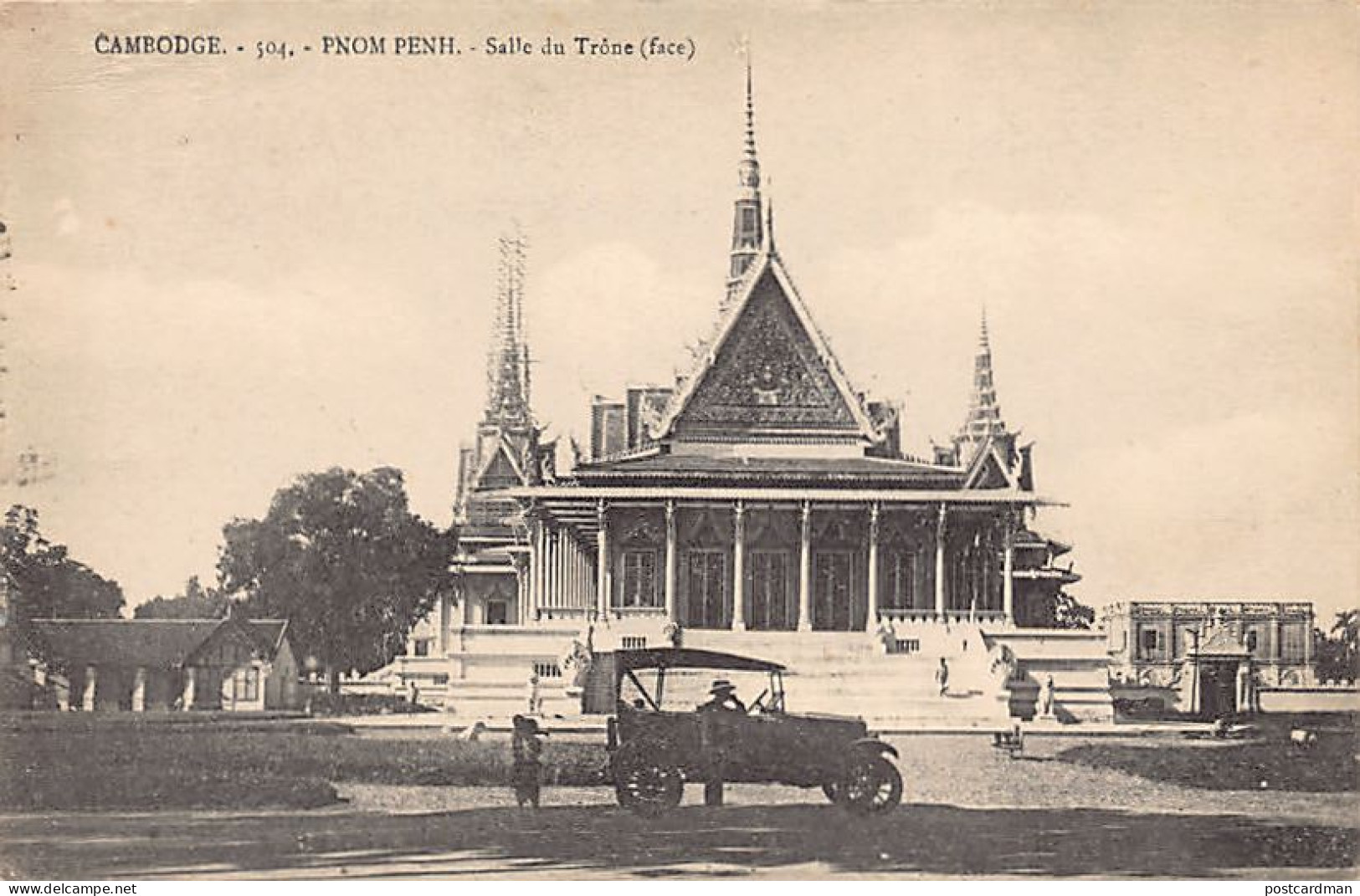 Cambodge - PHNOM PENH - Salle Du Trône (face) - Ed. Albert Portail 504 - Kambodscha