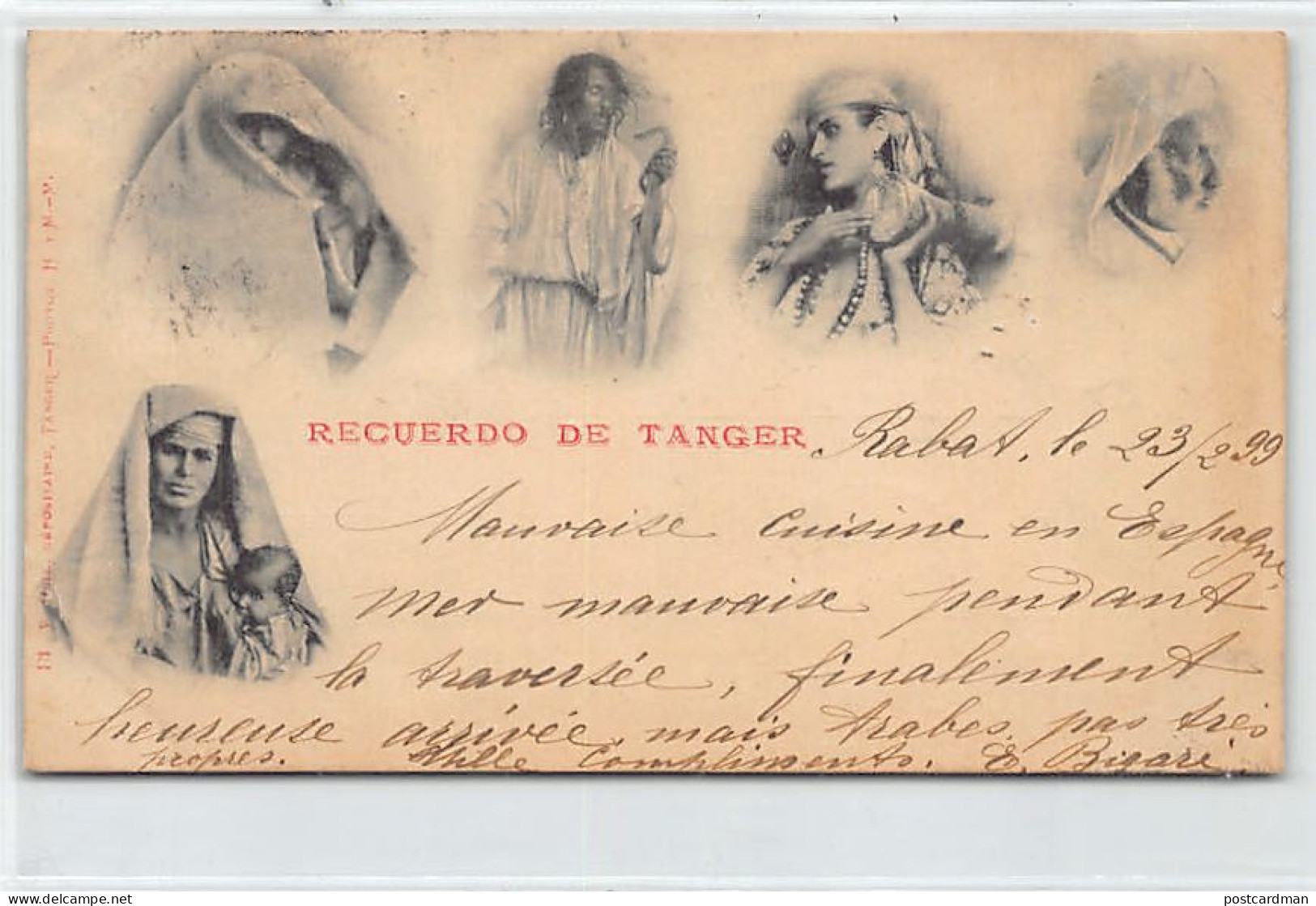 Maroc - TANGER - Carte Précurseur - Recuerdo De Tanger - Année 1899 - Ed. V. Hell 13 - Tanger