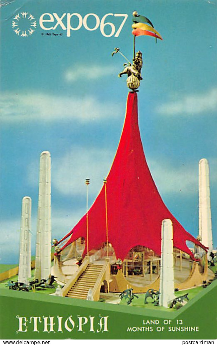 Ethiopia - The Ethiopian Pavillon At The 1967 Universal Exhibition - Publ. Benjamin News Co.  - Ethiopië