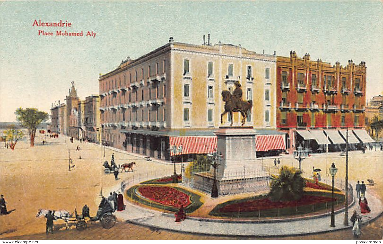 Egypt - ALEXANDRIA - Mohamed Ali Square - Publ. The Cairo Postcard Trust  - Alexandrie