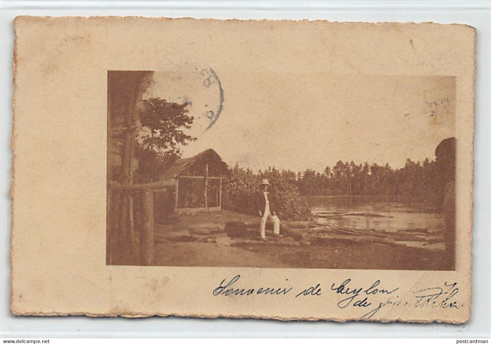 Sri Lanka - River Scene - REAL PHOTO Year 1912 - Publ. Unknown  - Sri Lanka (Ceylon)