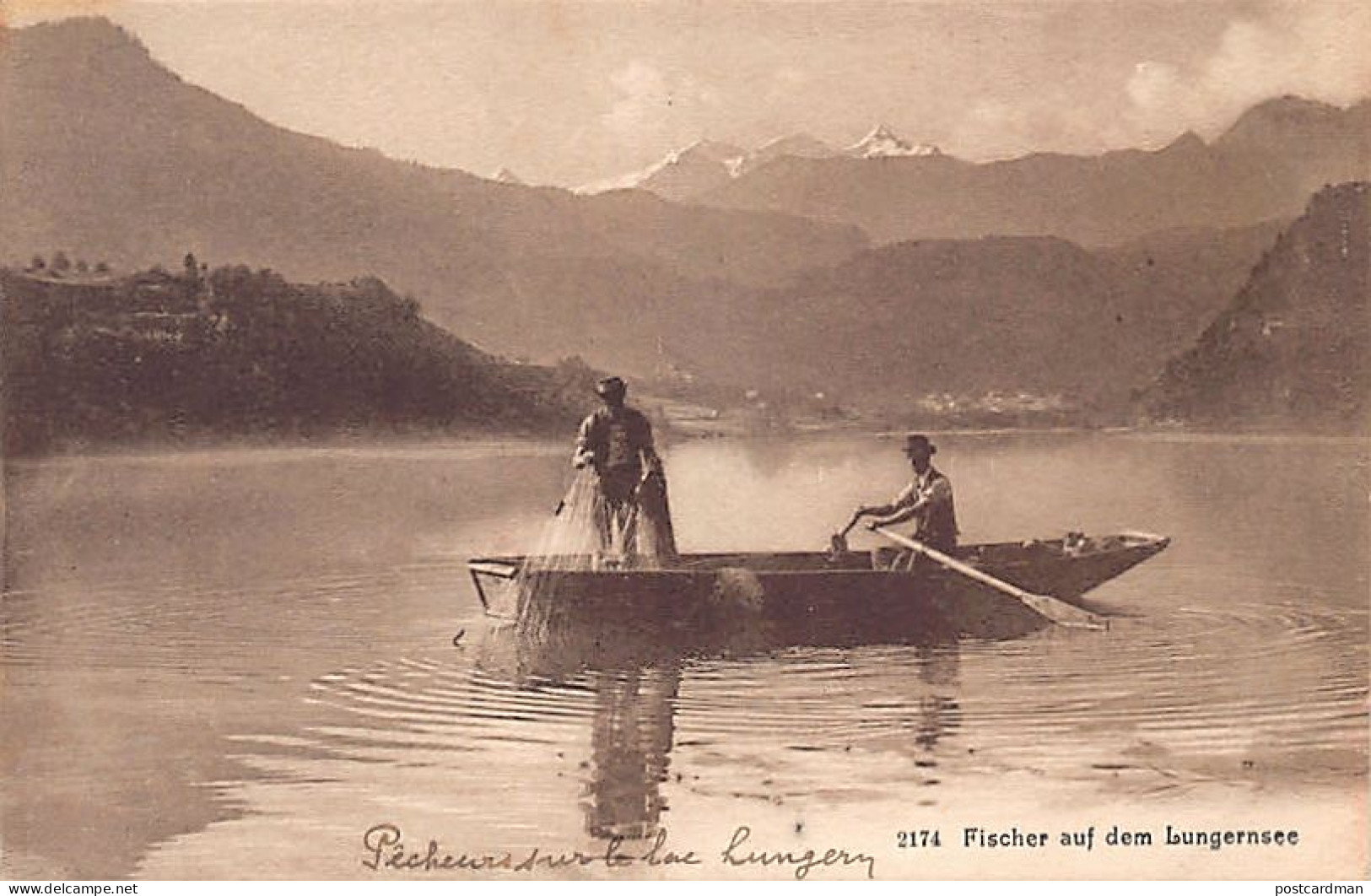 LUNGERNSEE (OW) Fischer - Verlag Fr. Wagner 2174 - Lungern