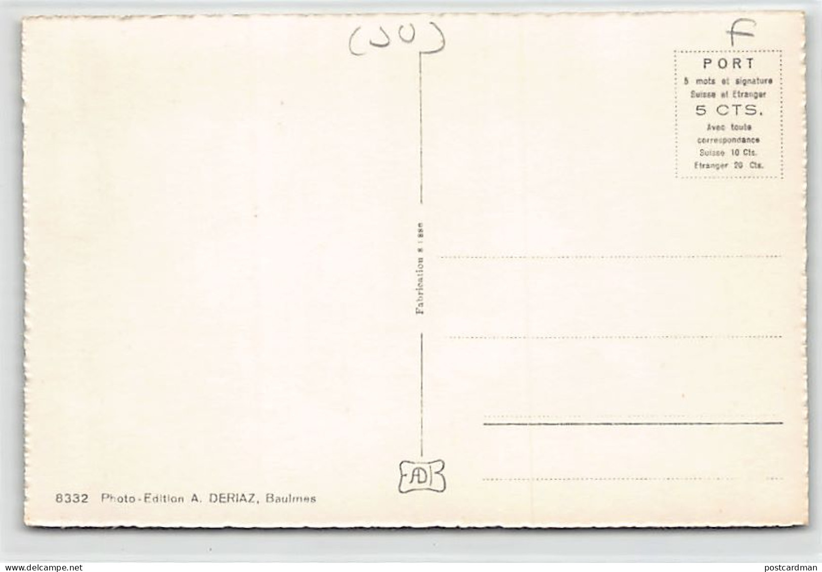 BÉMONT (JU) Vallée De La Brévine - Ed. A. Deriaz 8332 - Otros & Sin Clasificación