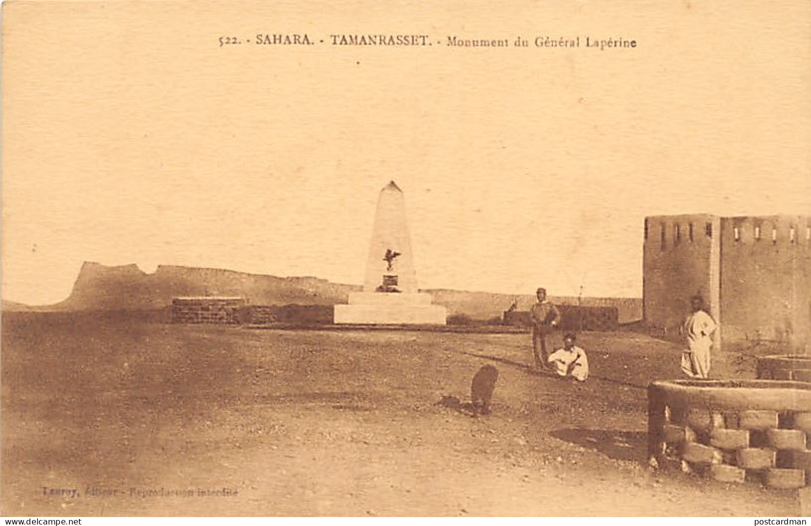 Algérie - Sahara - TAMANRASSET - Monument Du Général Lapérine - Ed. Lauroy 522 - Men