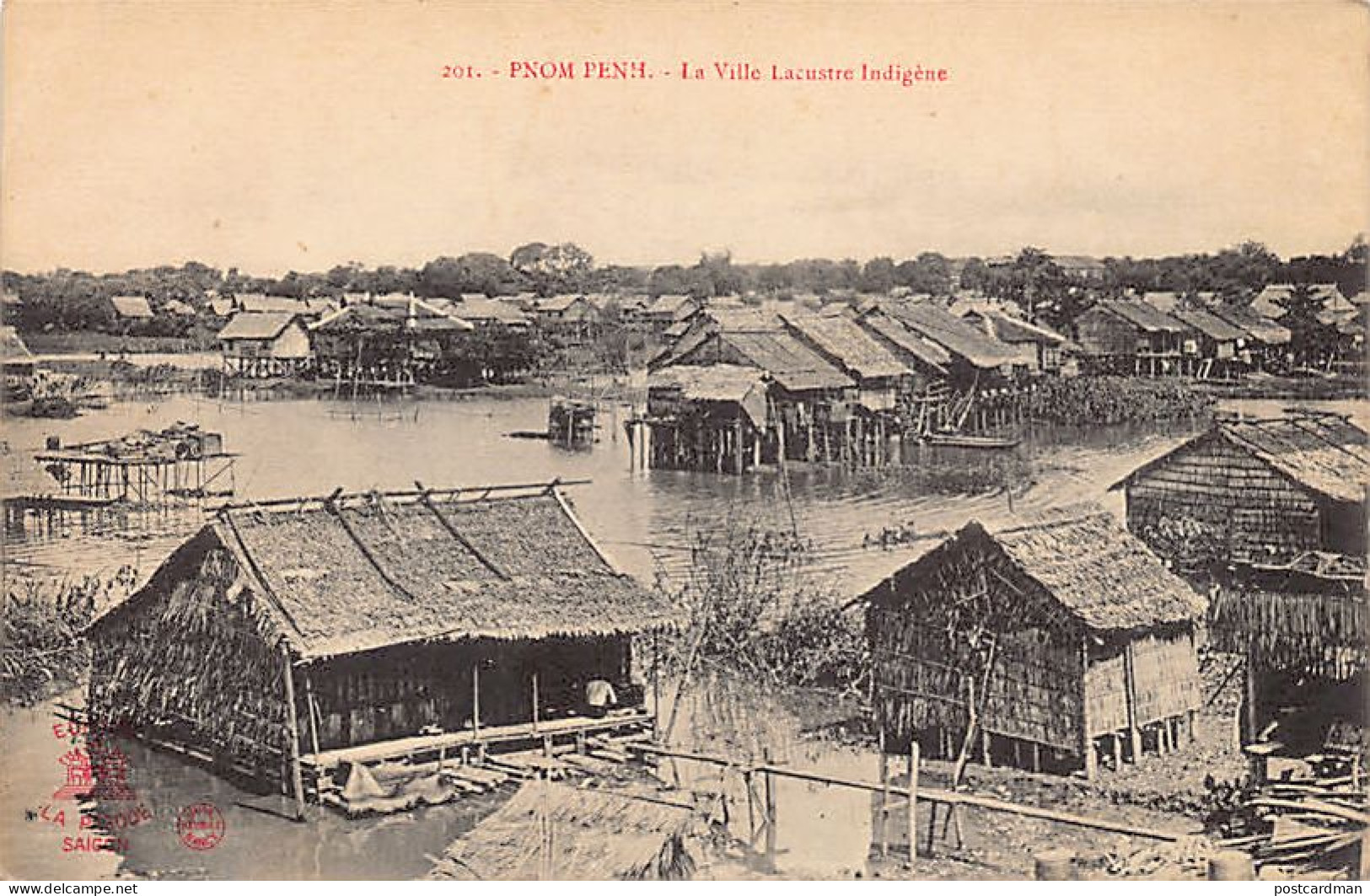Cambodge - PHNOM PENH - La Ville Lacustre Indigène - Ed. La Pagode 201 - Kambodscha