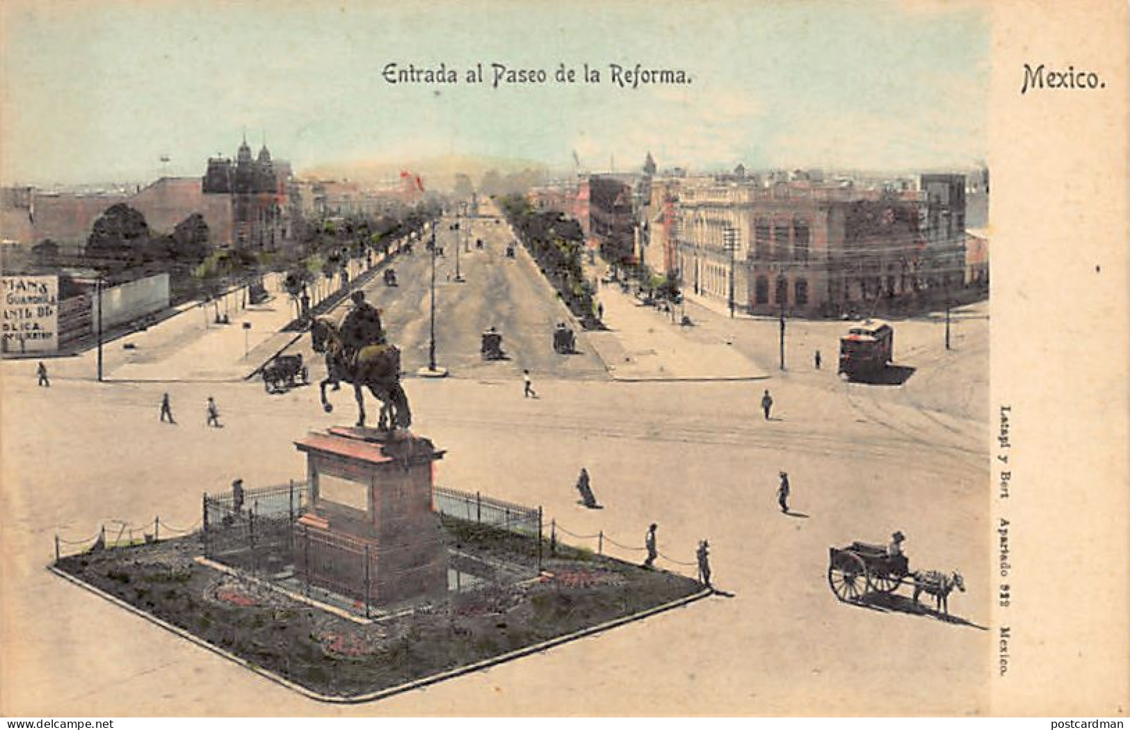 Ciudad De México - Entrada Al Paseo De La Reforma - Ed. Latapi Y Bert  - Mexiko