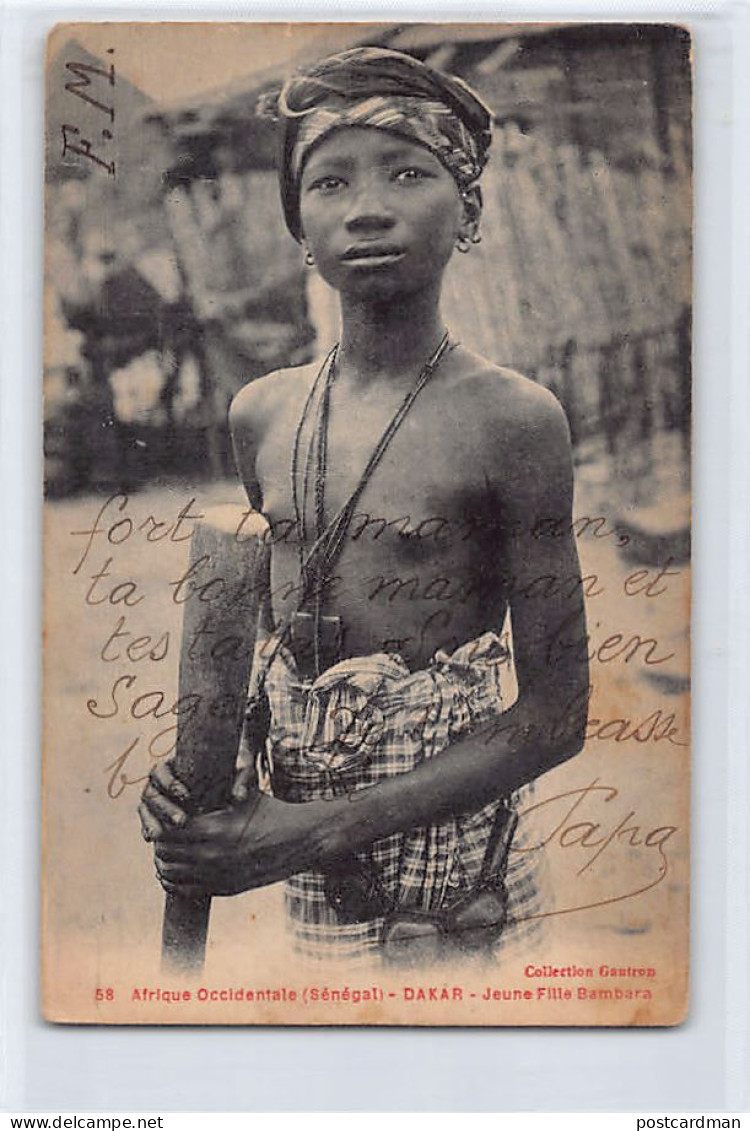 Sénégal - DAKAR - Jeune Fille Bambara - Ed. Gautron 58 - Sénégal