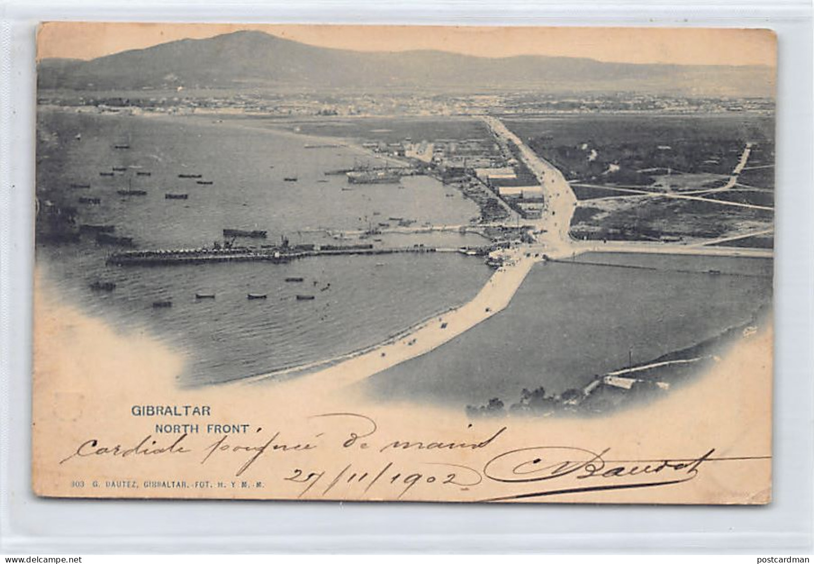 Gibraltar - North Front - Publ. G. Dautez - Hauser Y Menet 303 - Gibraltar