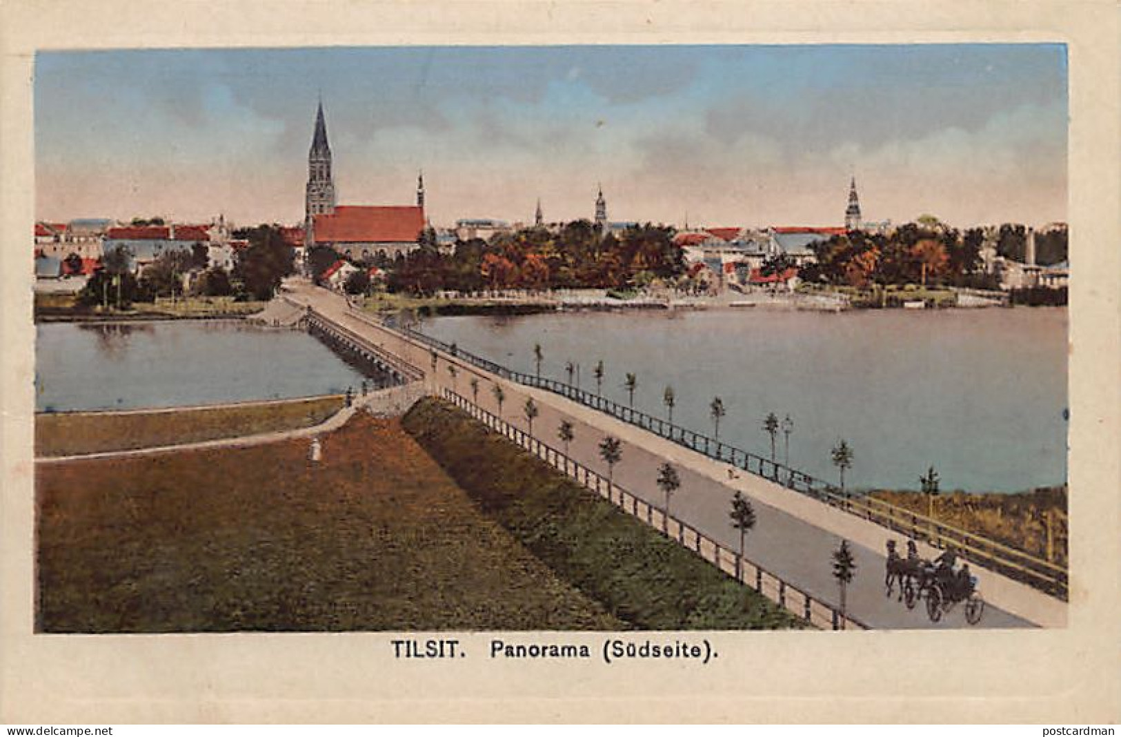 Russia - TILSIT Sovetsk, Kaliningrad Oblast - Panorama (Südseite) - Publ. Trinks & Co. 4 - Russia