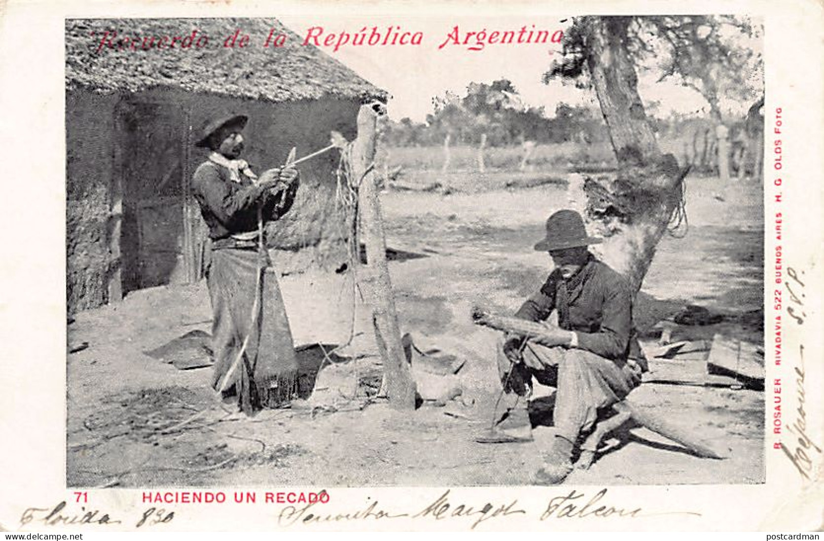 Argentina - Los Gauchos - Haciendo Un Recado - Ed. R. Rosauer 71 - Argentine