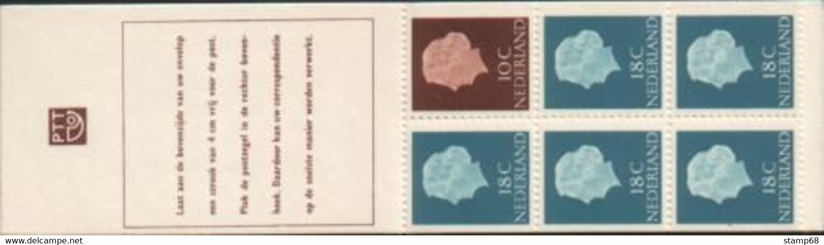 Nederland NVPH PB3a Postzegelboekje 1966 MNH Postfris - Markenheftchen Und Rollen