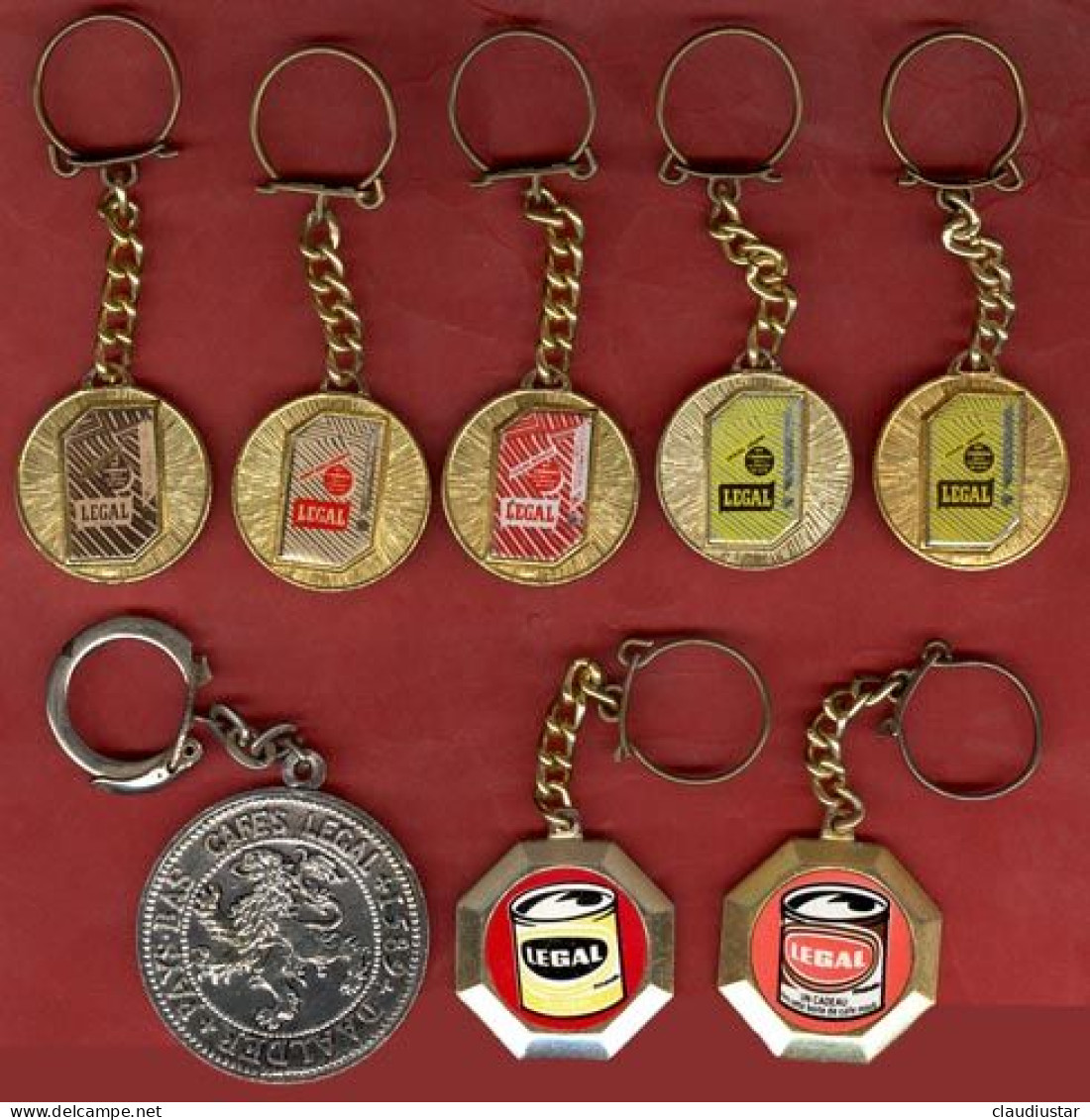 ** 8  LOTS  CAFE  LEGAL ** - Key-rings