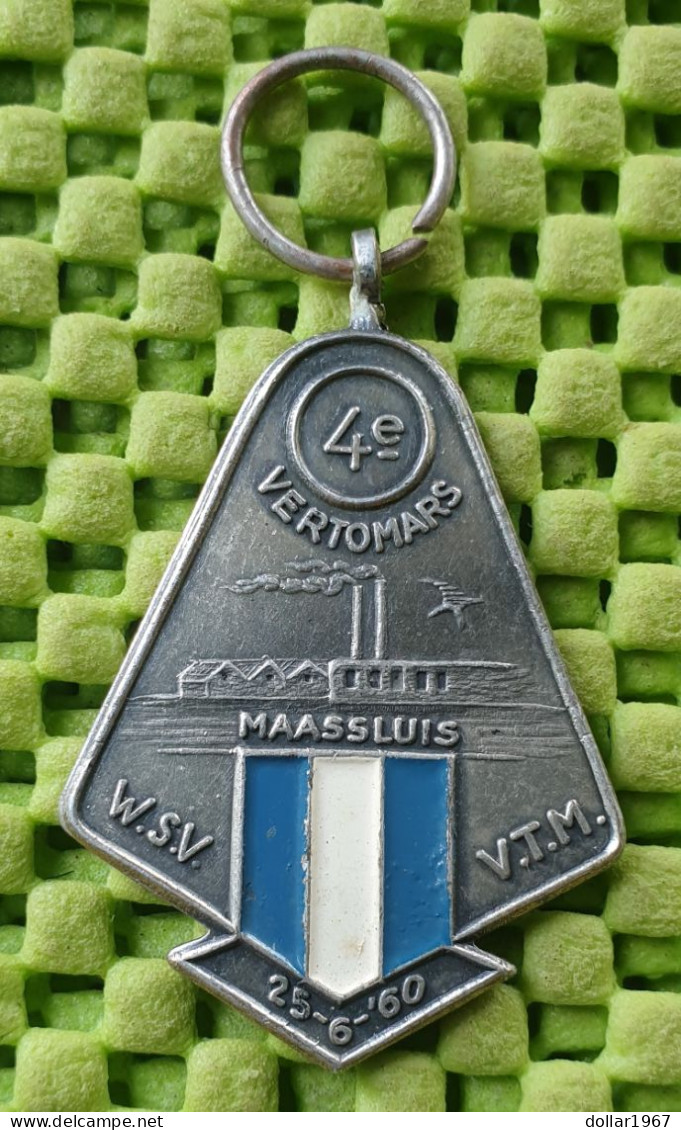 Medaile :  W.S.V. 4e. Veromars V.T.M. Maassluis 25-6-1960  -  Original Foto  !!  Medallion  Dutch - Other & Unclassified