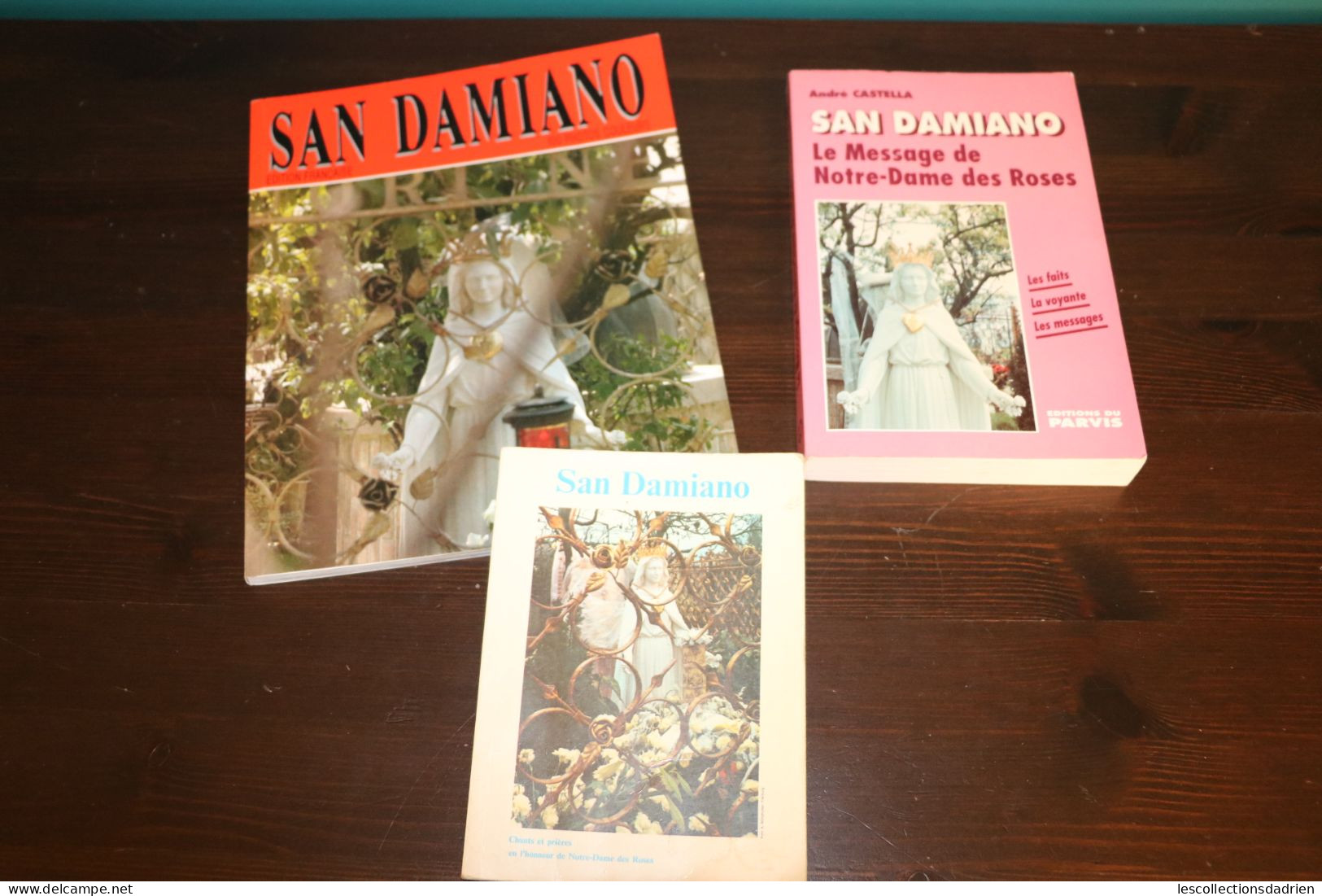 Lot De Livres Religieux Sur San Damiano - Notre-dame Des Roses - Religious Books - Loten Van Boeken