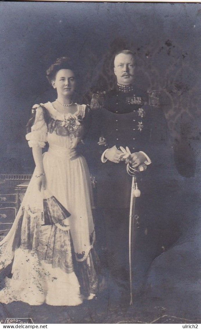 AK Königin Wilhelmina Von Oranien-Nassau Mit Ehemann Heinrich Zu Mecklenburg - 1906 (68893) - Royal Families