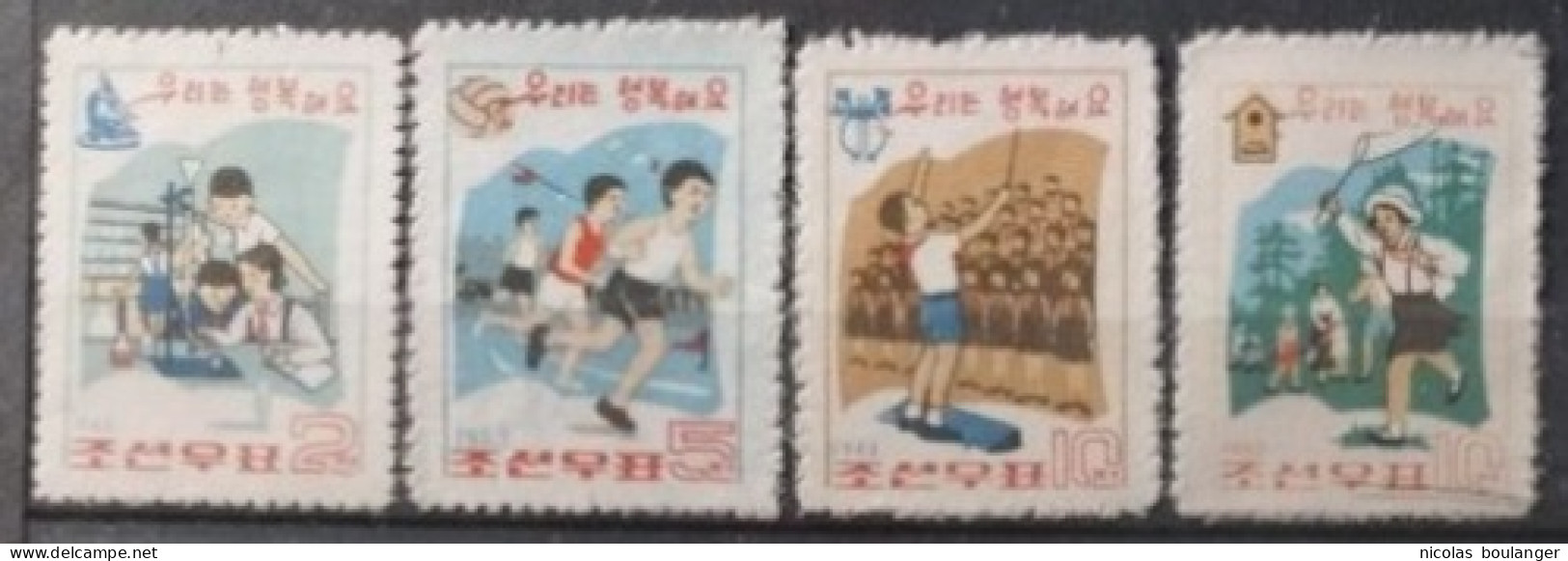 Corée Du Nord 1963 / Yvert N°455-458 / ** (sans Gomme) - Korea, North