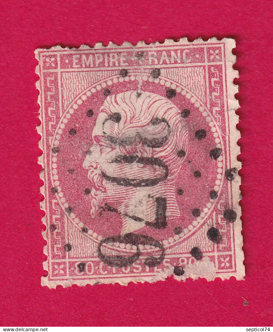 N°60 GC 3076 LA RADE DE TOULON VAR RARE SUR CETTE VALEUR COTE 140€ SUR BLEU BRIEFMARKEN STAMP FRANCE - 1862 Napoleon III