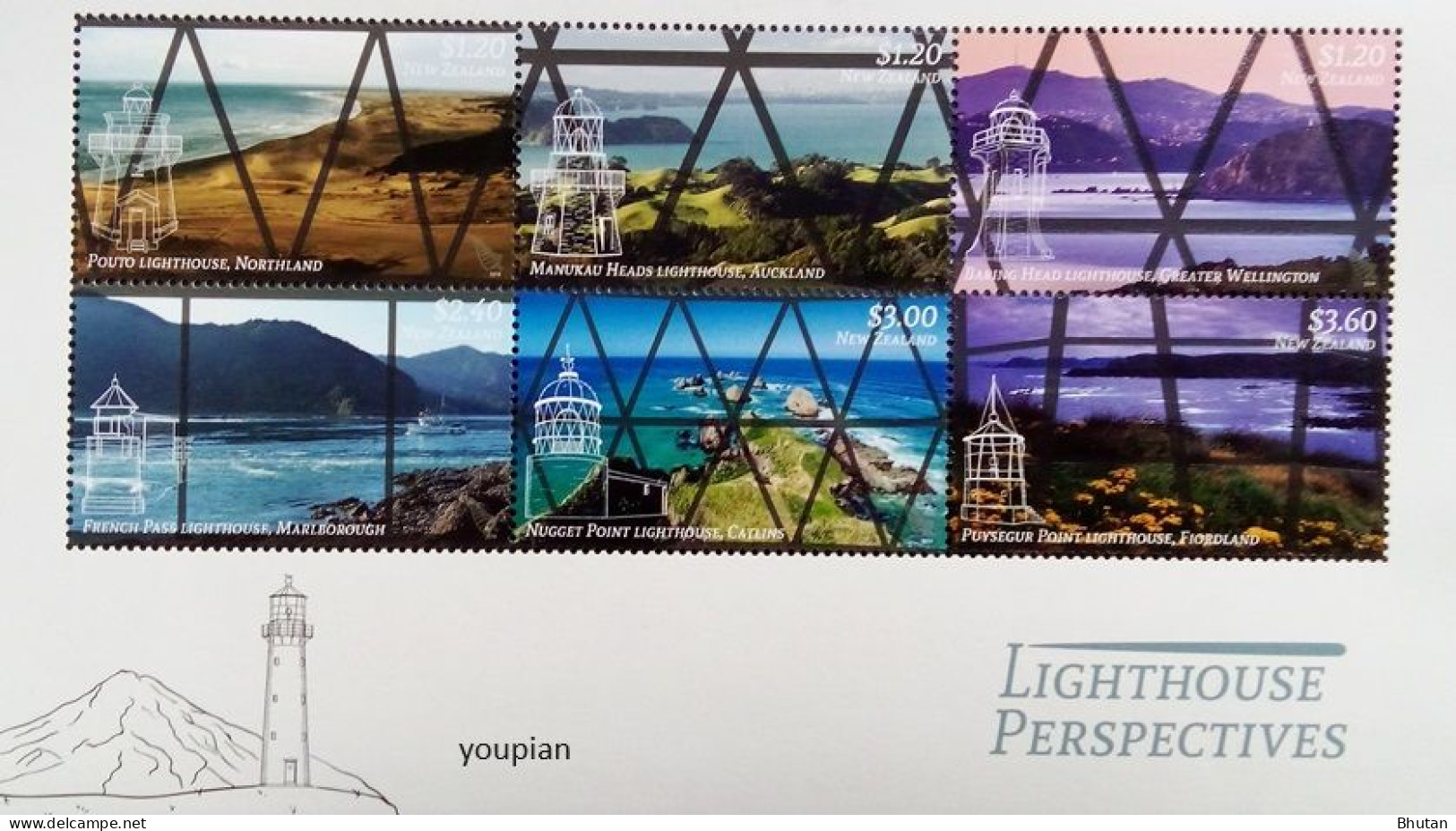 New Zealand 2019, Lighthouses, MNH Unusual S/S - Nuevos