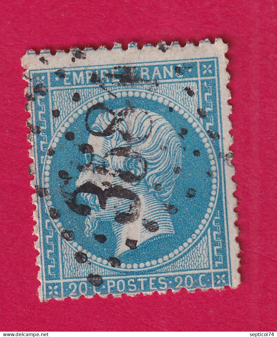 N°22 GC 3584 ST ETIENNE DE DEVOLUY HAUTES ALPES COTE 120€ SUR BLEU BRIEFMARKEN STAMP FRANCE - 1862 Napoléon III