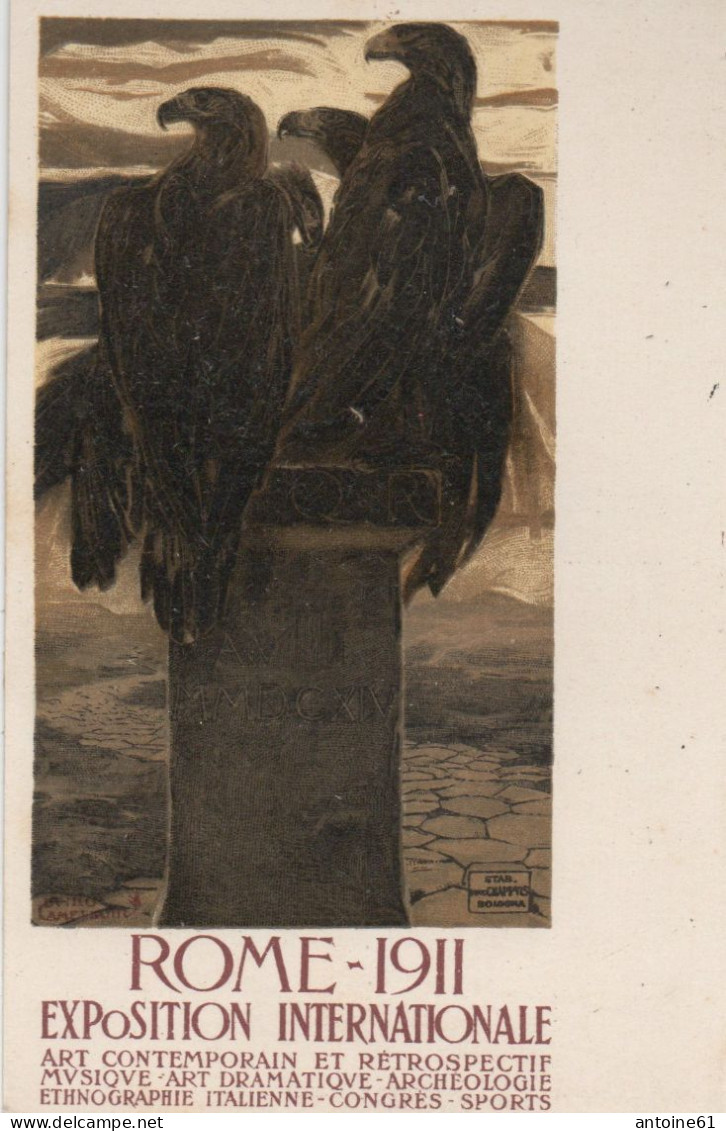 ROME 1911 -- Exposition - Affiche De Duillio CAMBELLOTTI - Mostre, Esposizioni