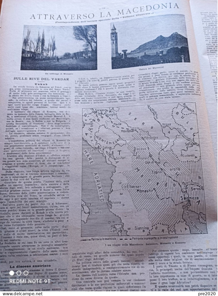 TRIBUNA ILLUSTRATA 1904 MACEDONIA BARLETTA - Sonstige & Ohne Zuordnung