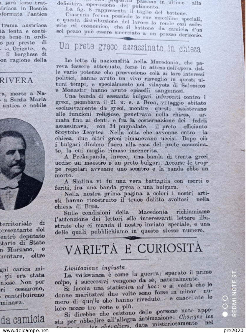 TRIBUNA ILLUSTRATA 1904 MACEDONIA BARLETTA - Sonstige & Ohne Zuordnung