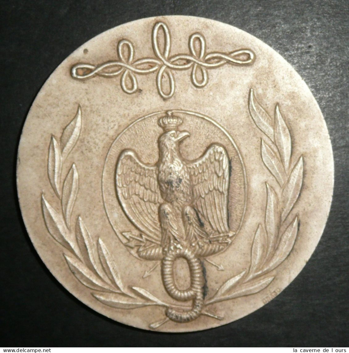 Rare Médaille 9e Régiment De Hussards Aigle Couronné - France