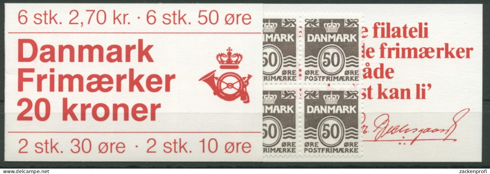 Dänemark 1984 Ziffern/Königin Markenheftchen MH 33 Postfrisch (D14241) - Carnets