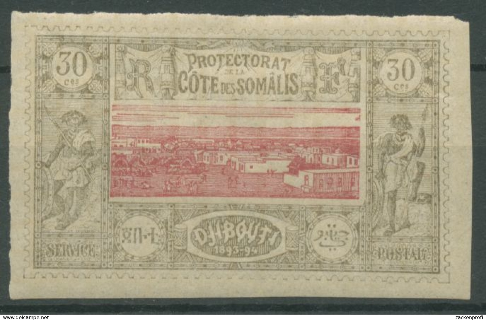 Franz. Somaliküste 1894 Wohnhäuser 13 Mit Falz - Unused Stamps