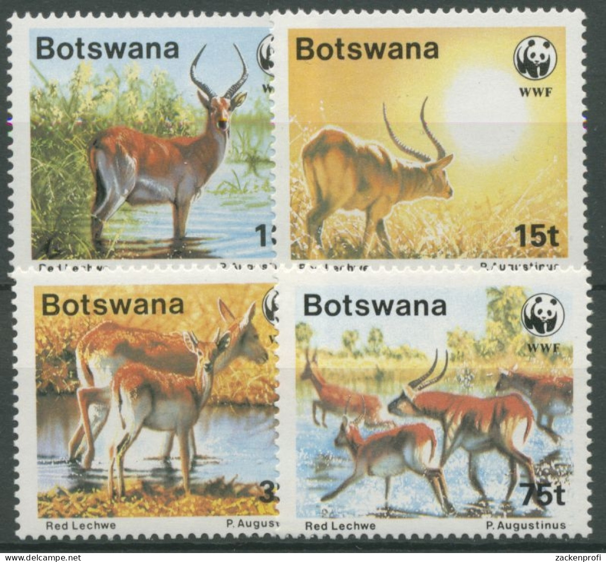 Botswana 1988 WWF Naturschutz Wasserbock 431/34 Postfrisch - Botswana (1966-...)